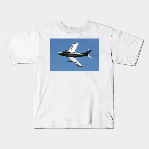 F-86 Sabre Kids T-Shirt by CGJohnson